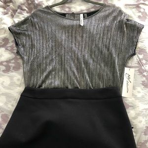 Macy’s silver sparkly top - perfect for New Years